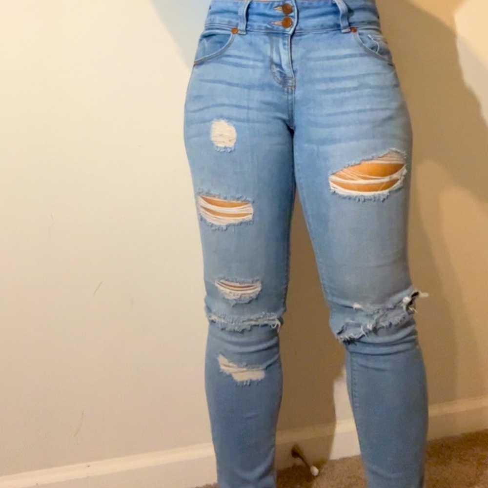 “Refuge” Ripped Skinny Jeans